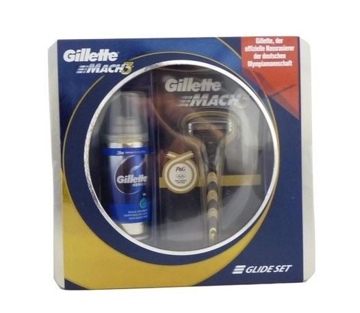 Gillette zest. maszynka Mach3+ żel do golenia 75ml