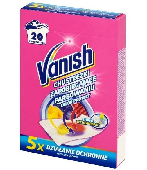 Vanish chusteczki wyłapujące kolor 20prań(20)[PL]