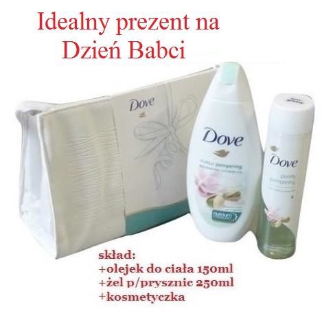 Dove Pack: kosmetyczka+ olejek150ml+ żel 250ml(40)