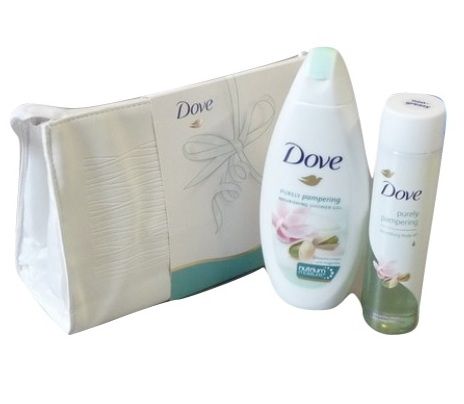 Dove Pack: kosmetyczka+ olejek150ml+ żel 250ml(40)