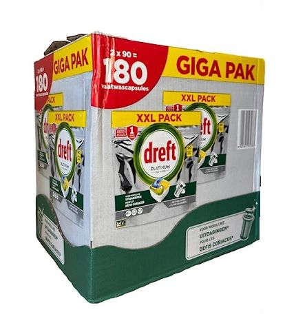 Dreft 90+90szt 2pac Platinum do zmywarki Lemon[B]