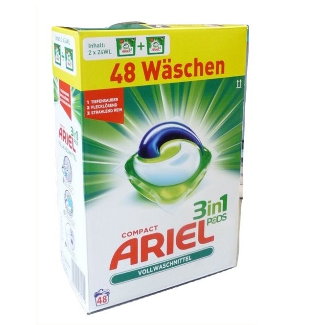 Ariel kapsułki 3w1 24+24szt/ 1,296g [D,AT]