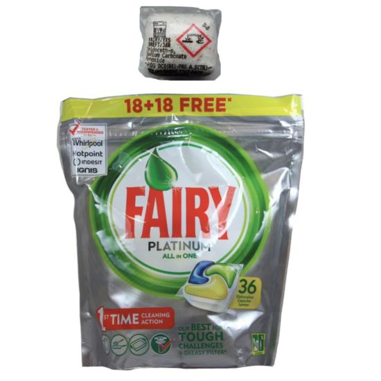 Fairy/ Dreft Platinum 18+18- 36szt Lemon(5)[GB,SE]