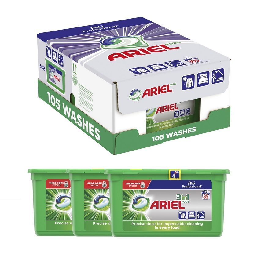 Ariel 3w1 3x35szt 105szt kapsułki [GR,MD]