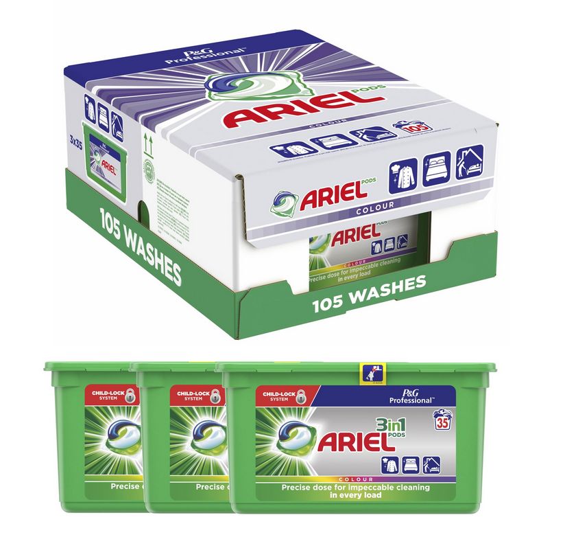 Ariel 3w1 3x35szt 105szt kapsułki [GR,MD]