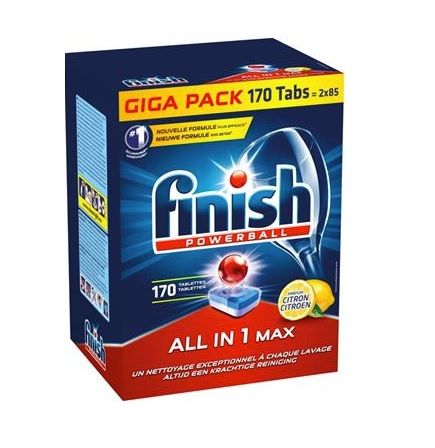 Finish All-In1 MAX 170szt tab. do zmywarki [D,NL]