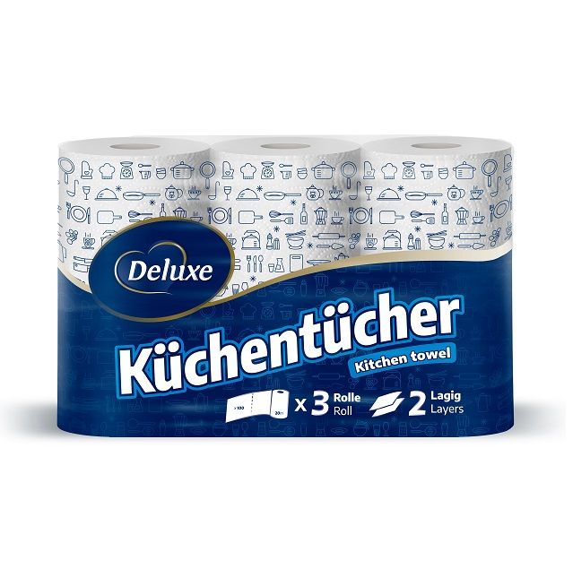 Deluxe Kuchentucher 3szt 2war 60m 300l ręcznik (7)