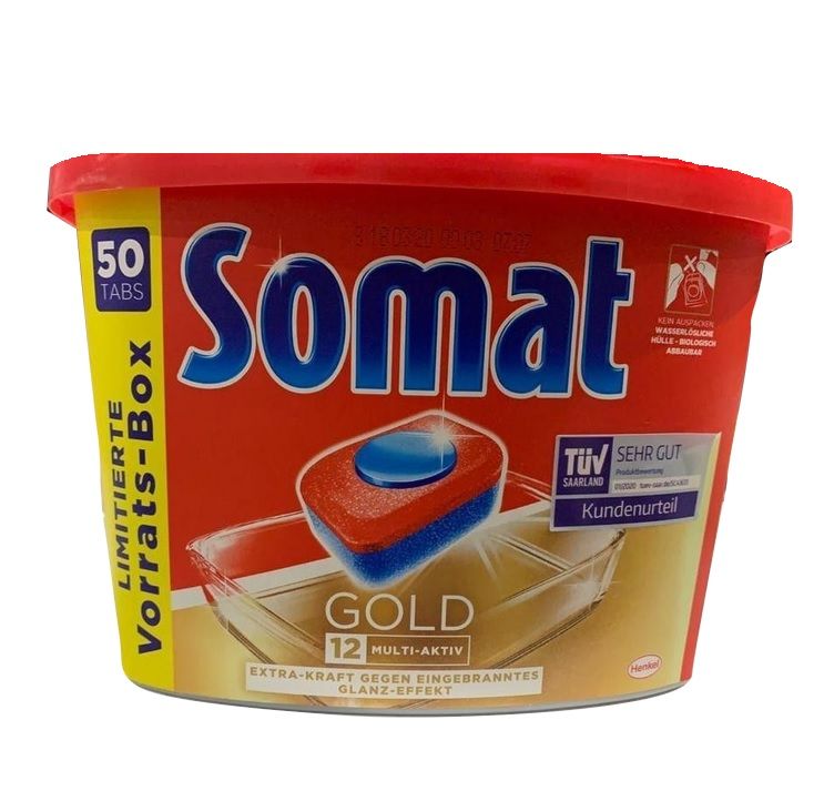 Somat 50szt Gold 12w1 tabletki do zmywarki (d72)D]