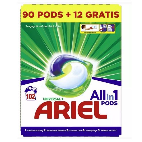 Ariel 102szt (3x34szt) 3w1 kapsułki [D,AT]