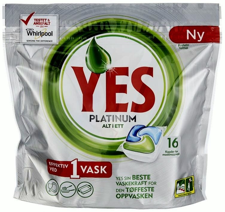 Yes 16szt Platinum Original do zmywarki (5)[NO]