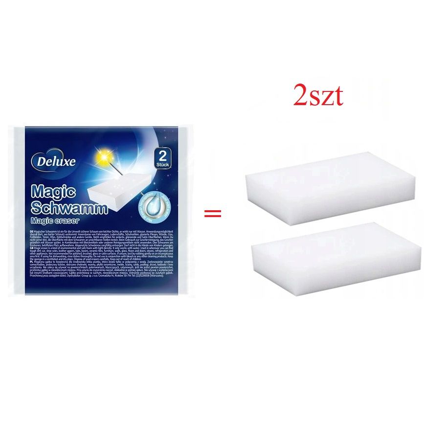 Deluxe 2szt Magic Schwamm magiczne gąbki folia(69)