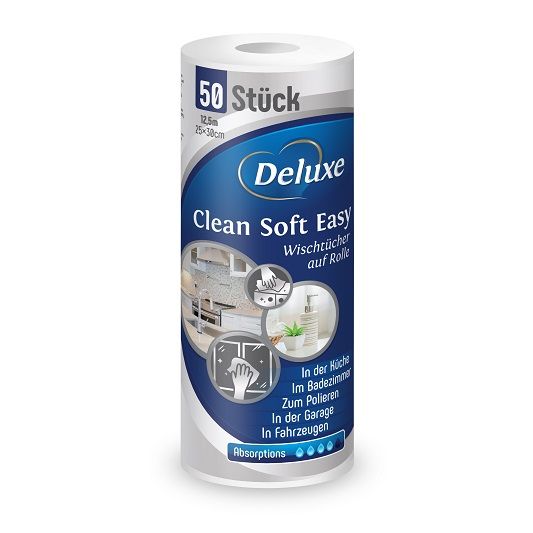 Deluxe 50szt Clean Soft Easy ścierka na rolce (32)