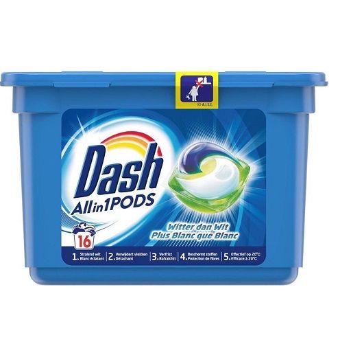 Dash 16szt 3w1 Wit/ White kapsułki (6)[B,NL]