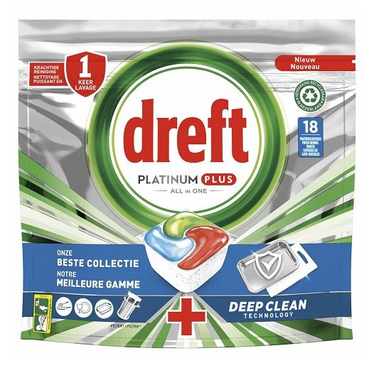 Dreft 18szt Platinum Plus do zmywarki (disp100)[B]