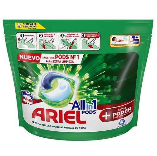 Ariel 61szt 3w1 Uni+ Extra Pod kapsułki (2)[PT,ES]