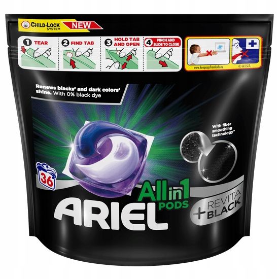 Ariel 36szt 3w1 Black kapsułki folia (2)[MULTI]