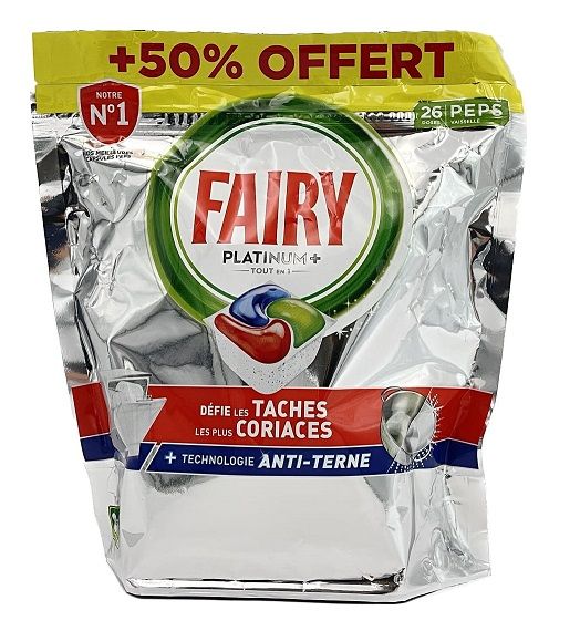 Fairy 26szt Platinum Plus Blue do zmywarki (5)[F]