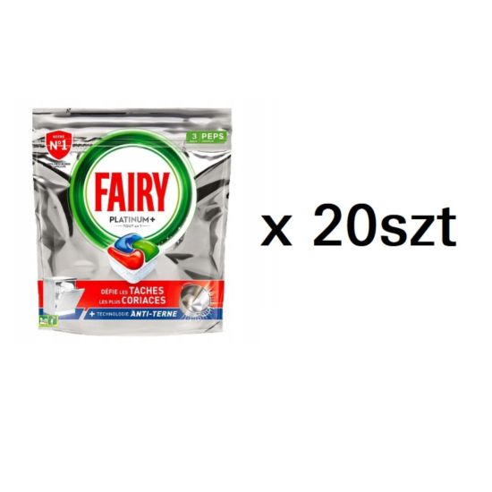 Fairy 3szt x20 Platinum Plus Blue do zmywarki [F]