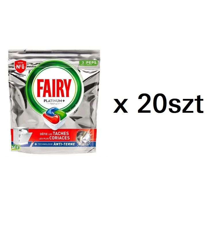 Fairy 3szt x20 Platinum Plus Blue do zmywarki [F]
