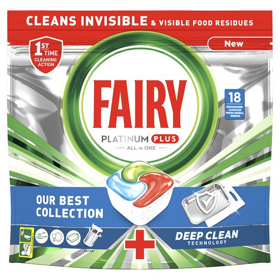 Fairy 18szt Platinum Plus do zmywarki (5)[D,GR,F]