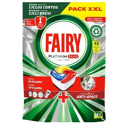 Fairy 48szt Platinum Plus Lemon do zmyw (4)[ES]