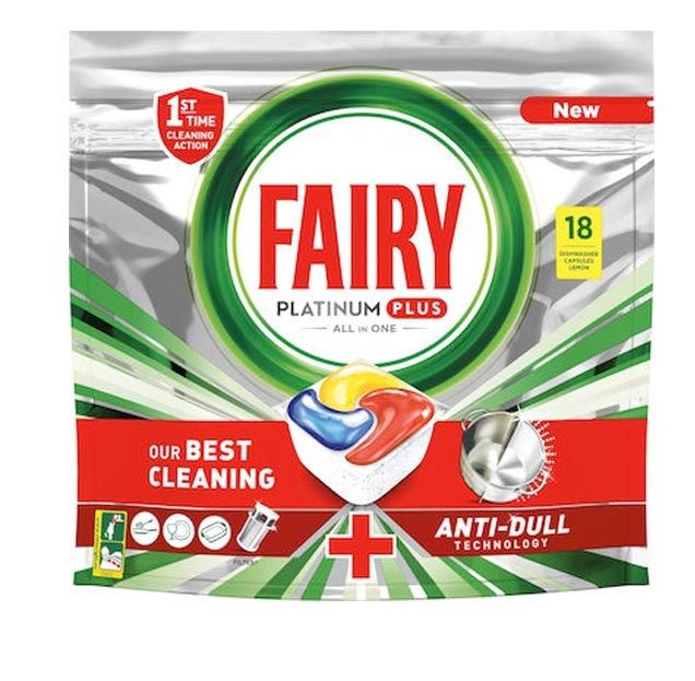 Fairy 18szt Platinum Plus do zmywarki (5)[D,GR,F]