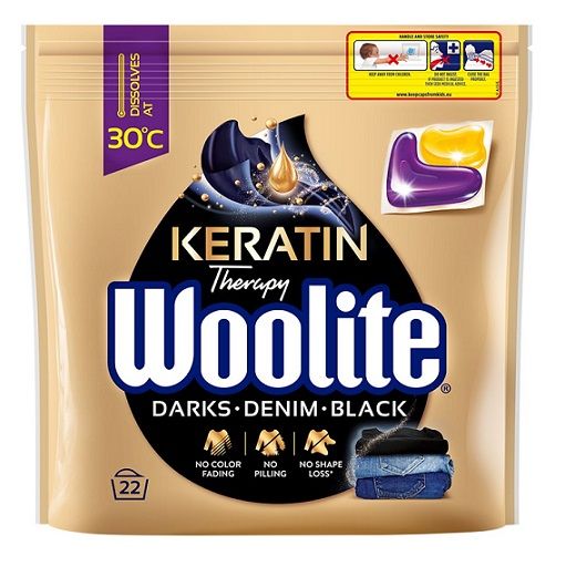 Woolite 22szt Keratin Black kapsułki (6)[MULTI]