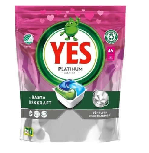 Yes 45szt Platinum Original do zmywarki (4)[NO]