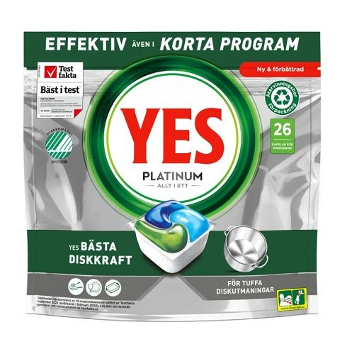 Yes 26szt Platinum Original do zmywarki (5)[NO]