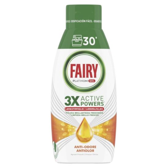 Fairy 600ml Platinum Citrus żel do zmyw (12)[IT]