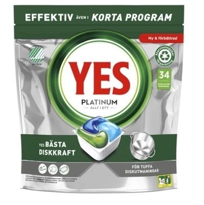 Yes 34szt Platinum Original do zmywarki (disp)[SE]