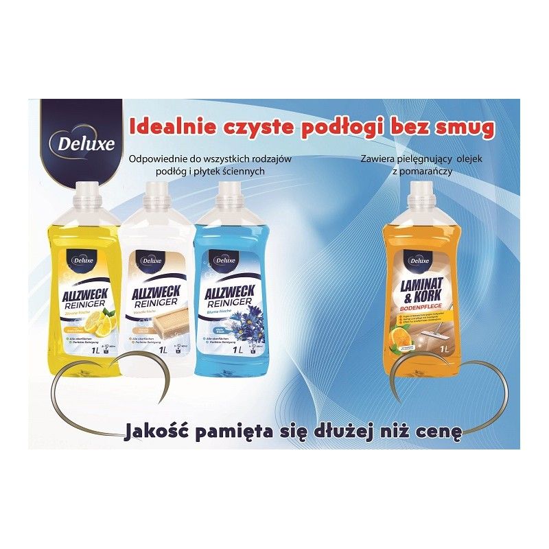 Plakat A4 (21x29,7cm) Deluxe płyny do podłóg