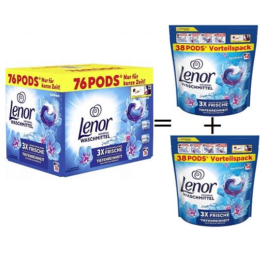 Lenor 76szt/ 2x 38szt Aprilfrisch kapsułki [D]