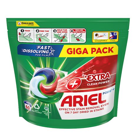 Ariel 60szt 3w1 Extra Clean kapsułki (2)[MULTI]