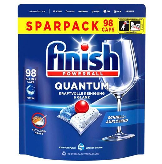 Finish 98szt Quantum do zmywarki (disp)[D]