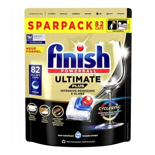 Finish 82szt Ultimate Plus do zmywarki (disp)[D]