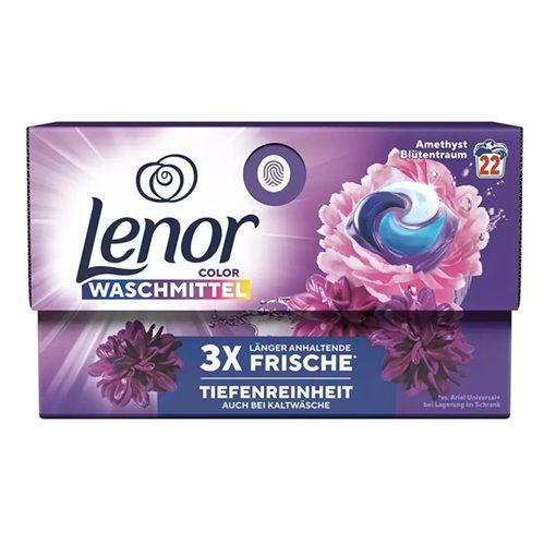 Lenor 22szt 3w1 Color Amethyst kaps karton (4)[NL]