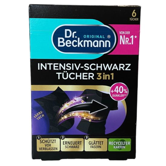 Dr.Beckmann 6szt chusteczki do czarnego (12)[D]