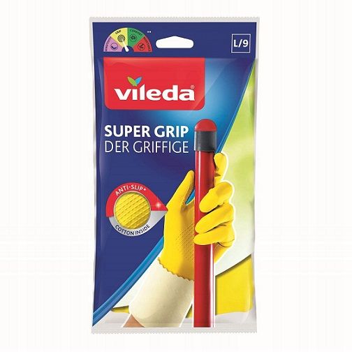 Vileda Super Grip rękawice gumowe r.L (12)[MULT]