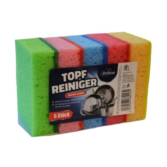 Deluxe 5szt Topfreiniger zmywaki mix kol (20)[MUL]