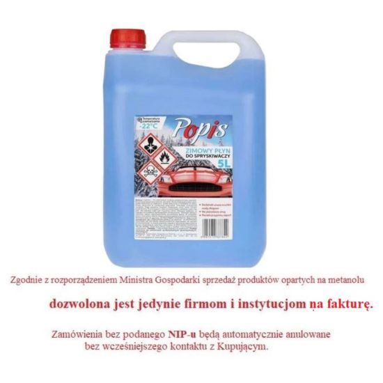 Popis 5L metylowy płyn do sprysk. zimowy -22st[PL]