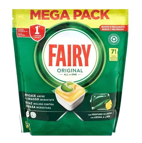Fairy 71szt All in One Lemon do zmywarki (dis)[ES]