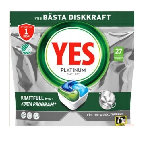Yes 27szt Platinum Original do zmywarki (5)[SE,NO]